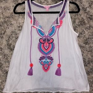 Lilly Pulitzer Jackie Top Resort White S $55 OBO‼️